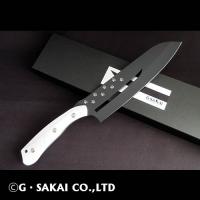 SABI KNIFE KITCHEN3 ブラックブレード 三徳包丁 パンダver　【限定フェイス】