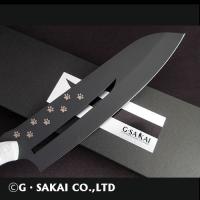 SABI KNIFE KITCHEN3 ブラックブレード 三徳包丁 パンダver　【限定フェイス】