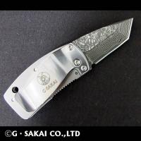 浮紋-UKIMON-　ダマスカス TANTO POINT 山茶花