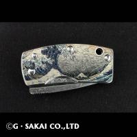 浮紋-UKIMON-　ダマスカス TANTO POINT 波