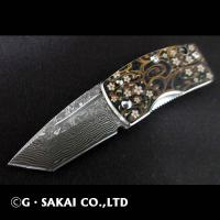 浮紋-UKIMON-　ダマスカス TANTO POINT 桜
